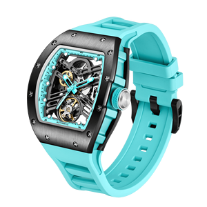 <span class=keywords><strong>Montre</strong></span> Homme Mécanique <span class=keywords><strong>Automatique</strong></span> de Luxe Squelette Creux Modèle Tonneau Original 2025 - Product Image 1