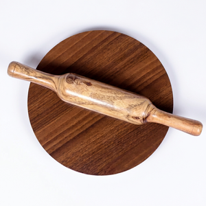 Wooden Belan And Chakla <b>Rolling</b> <b>Pin</b> And <b>Rolling</b> Board Kitchen Cooking Baking Roti Chapati Making Set For Home Restaurant - Product Image 1