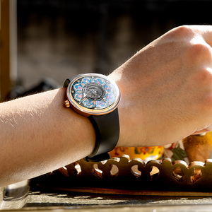 Orologi Meccanici di Lusso da Uomo con Tourbillon 43MM, Cassa in Titanio, Cinturino in Gomma, Riserva di Carica 38 Ore, <span class=keywords><strong>Orologio</strong></span> Automatico Trasparente - Product Image 3