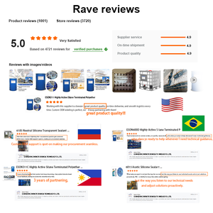 Industriële sterkte, geen vergeling, neutrale siliconen, transparante kit voor hoogwaardig meubelglas, verpakkingsgebruik. - Product Image 4