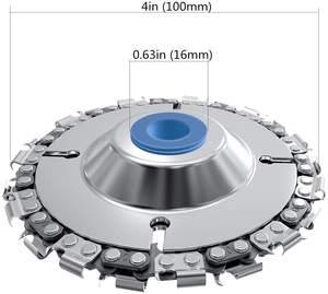 <span class=keywords><strong>Meuleuse</strong></span> sculpture sur <span class=keywords><strong>bois</strong></span> <span class=keywords><strong>disque</strong></span> de scie à chaîne 4 pouces meule coupe façonnage lame de chaîne pour 100/<span class=keywords><strong>115</strong></span> <span class=keywords><strong>meuleuse</strong></span> d'angle 22 dents 5/8 'tonnelle - Product Image 3