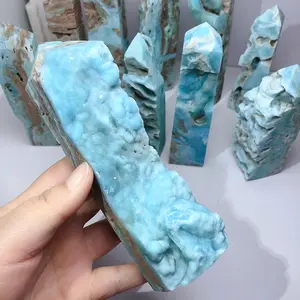 Wholesale Mineral Specimen Crystals Healing Rough Wand Hemimorphite Tower For Home Decoration