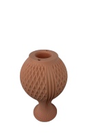 Vase à texture diamant torsadée imprimé en 3D, fabriqué en Chine (Guangdong), prend en charge les fichiers STL/STEP/STP
