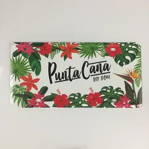 PUNTA CANA isola su misura decorazione murale stampato in metallo Vintage souvenir in alluminio goffrato targa auto