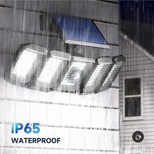 Tốt nhất dẫn Treo Tường Đèn 5 đầu Hiện Đại Đèn năng lượng mặt trời lũ An ninh ánh sáng cho sân vườn sân nhà ngoài trời - Product Image 5