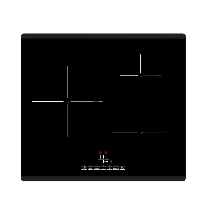 Touch Sensors Temperature Control Pan Detection ceramic hob with three Burners RV Electric Induction hob Cooker