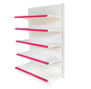 Estantes <span class=keywords><strong>minimarket</strong></span> resistentes de metal de tamaño de color personalizado de fábrica estantes de pared <span class=keywords><strong>para</strong></span> exhibición de cosméticos góndola - Product Image 3