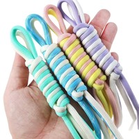 Lanière en corde tressée à la main avec perles colorées en paracorde, breloque pour sac, mousqueton, nœud en paracorde, porte-clés