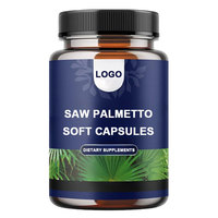 Compléments alimentaires antioxydants de qualité supérieure pour la croissance des cheveux et la santé de la prostate, avec des gélules de palmier nain pour hommes adultes (OEM/ODM)