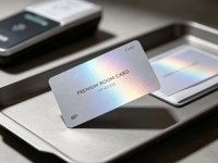Günstiger Preis Premium Maßgefertigte Hotel-Zugangskarte Wasserdichte 13,56 MHz Schlüsselkarte RFID NFC Chip Plastik Hotelzimmerkarte