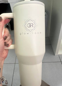 Tasse isotherme personnalisée chaud/froid 40 oz en acier inoxydable avec poignée, <span class=keywords><strong>paille</strong></span> rabattable et couvercle - Product Image 5