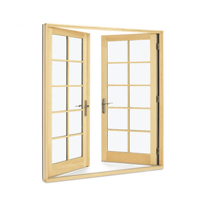 Kustom produsen desain baru Double Perancis Casement Swing Triple Pana kaca kedap suara tahan angin untuk Interior/eksterior teras - Product Image 5