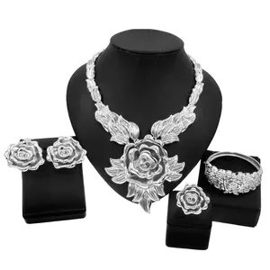 XOXO necklace set jewelry italian jewellery sets luxury braziliangoldjewelry style ladies artificial jwellary sets