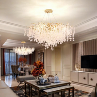 Nouveau produit, lustre en cristal LED personnalisé de grande taille pour la décoration intérieure, hôtel, église, escalier, luxe