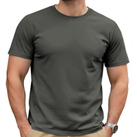 T-shirt Homme Personnalisé 100% Coton Jersey Lourd Coupe Slim Uni Broderie Haute Qualité Logo Numérique Grandes Tailles