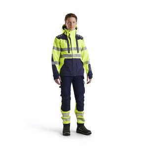 BLAKLADER - 449619183389XL Chaqueta de concha de alta visibilidad Amarillo/Azul marino-EAN 7330509714850 ROPA DE TRABAJO DE LA HI-VIS - Product Image 3