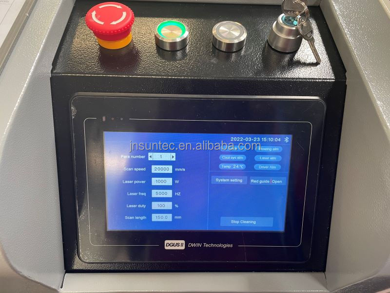 suntec   3 in  1 handle portable   fiber laser cleaning cutting welding machine  for stainless  carbon steel