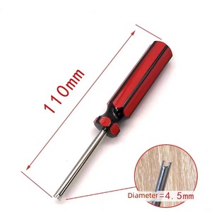 Kit de Herramientas para Válvulas de Neumáticos de Coche, Llave de Instalación de Válvulas sin Cámara de Acero Inoxidable de 22 mm, Llave Negra, Roja y Amarilla, Reparación Automotriz - Product Image 4