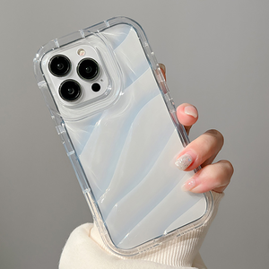<span class=keywords><strong>Funda</strong></span> de lujo con patrón ondulado de agua para <span class=keywords><strong>iPhone</strong></span> 11 12 14 13 17 15 16 Pro Max XR 7 8 Plus <span class=keywords><strong>XS</strong></span> X <span class=keywords><strong>Funda</strong></span> de silicona a prueba de golpes - Product Image 6
