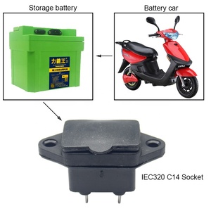 3 connettori di alimentazione con adattatore per montaggio a <span class=keywords><strong>pannello</strong></span> AC 250V 10A IEC 320 C14 con copertura a molla - Product Image 6
