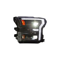 Phares LED complets en gros pour Ford F150 2015-2017 Raptor, double projecteur d'usine, clignotants séquentiels, DRL, conformes DOT, noirs, paire 12V