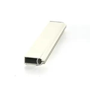 Aluminium Powder Coated White Curtain Track Bottom Rail Profile For Roller Blind