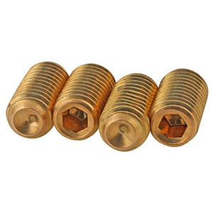 สกรูหัวหกเหลี่ยมปลายแหลมทองเหลือง M3 M4 M5 M6 มาตรฐาน DIN 916 - Product Image 2