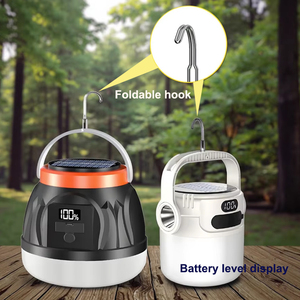 Lampes solaires rechargeables pour marché nocturne, stand de rue, éclairage extérieur, lampes d'urgence solaires pour camping domestique - Product Image 3