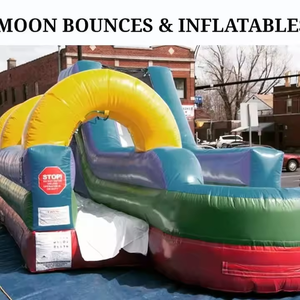 Château gonflable commercial pour enfants, combo de châteaux rebondissants, structure gonflable Moonwalk - Product Image 1