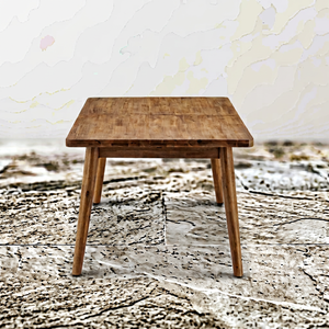 Durable Wooden <b>Dining</b> Table and <b>Dining</b> Room Furniture Set Contemporary Modern Design for Home Apartment Farmhouse Villa Hotel - Product Image 1