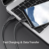 Vente en gros 2M 3M Câble USB 2.0 Type C Câble de charge rapide USB Adaptateur OTG Câbles de données pour ordinateur portable I Phones 15 Pro Max vers Android