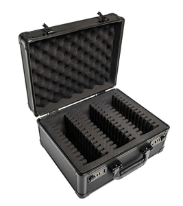 Étui de protection en acrylique avec vitrine en verre, étui de transport en aluminium <span class=keywords><strong>pour</strong></span> pièces de monnaie/cartes/bijoux - Product Image 4