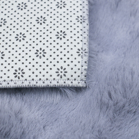 Tapis de sol en fourrure de lapin doux et moelleux de couleur unie pour la décoration de la chambre et de la salle de bain, absorbant l'eau et antidérapant