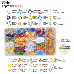 Children's Diy Beaded Jewelry Kit Bracelet Necklace Earrings <b>Set</b> 7-12 Years Metal Craft Toy With Colorful <b>Beads</b> For Kids - Product Image 3