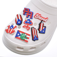 Breloques de chaussures pour adultes, 20 pièces, drapeau porte-bonheur, décoration de chaussures, simblo del zapato