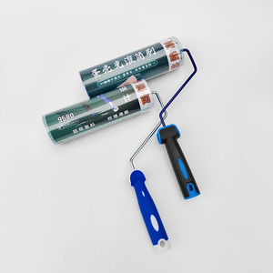 Ensemble de rouleaux et pinceaux à peinture acrylique de qualité industrielle et DIY avec poignée en caoutchouc personnalisée OEM - Product Image 1