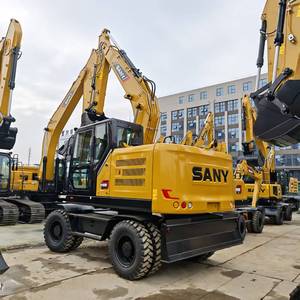 SANY SY155W 15.5 Ton Wheel Excavator Hydraulic Wheel Digger Construction <b>Machinery</b> for Sale - Product Image 6