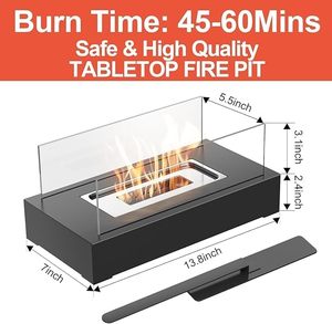Caminetto a Etanolo Portatile Fai-da-Te da Tavolo, Braciere Autoportante per Uso Interno ed Esterno, Imballaggio per Spedizione - Product Image 2