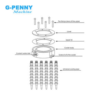 Gravür makinesi su püskürtme halkası soğutma nozülü işleme merkezi genel su soğutma borusu - Product Image 4
