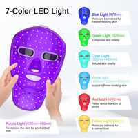 Appareil de soin du visage électrique professionnel à 8 modes, portable, pour usage domestique, masque facial, appareil de beauté du visage
