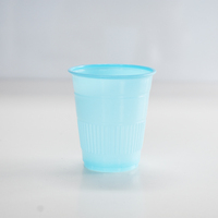 Gobelets jetables en plastique PP de 5 oz avec paroi ondulée et design transparent pour rinçage dentaire et boissons