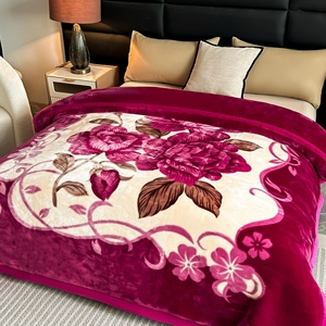 Novo Cobertor de Poliéster Personalizável em Dupla Camada, Atacado, Opções de Impressão Personalizada, 3.5-4kg, Padrões Listrados/Sólidos - Product Image 4