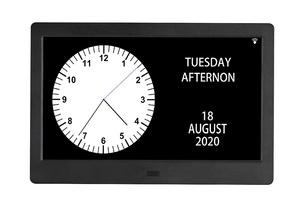 10,1-Zoll Anpassbarer Digitaler Bilderrahmen mit Uhr, Multimedia-Player und Kalenderanzeige, Ideal für Zuhause und Büro, Privates Design - Product Image 2