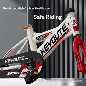 Vélo d'apprentissage pour enfants de 2 à 10 ans, 12 pouces et 20 pouces, avec roues stabilisatrices, sans suspension ni freins - Product Image 2