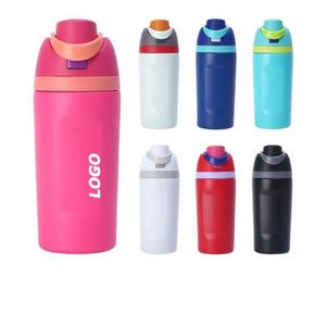 Bouteille d'eau avec infuseur à fruits - Bouteille de sport isotherme à double paroi en acier inoxydable 304 pour cadeaux promotionnels et activités de plein air - Product Image 1