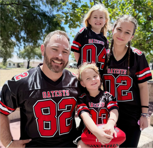 Camiseta de fútbol americano holgada Retro de talla grande con estampado de transferencia de calor personalizado Tontons tela de malla transpirable 100% poliéster - Product Image 4