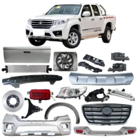 SINEREN Phare antibrouillard avant avec grille pour GWM FENGJUN 6 WINGLE 6 Pickup 2014+ Kit carrosserie et moteur