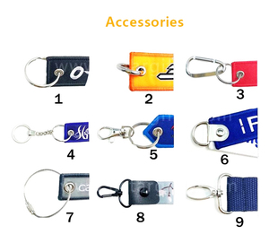 Llavero de tela bordado personalizado con logo, letras, diseño de coche, motocicleta, anime, o de vuelo - Product Image 6