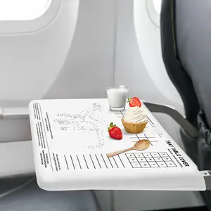 Manteles individuales desechables para niños pequeños, cubierta de mesa para colorear, bandeja esencial de viaje para avión con superficie fresca y segura personalizada
