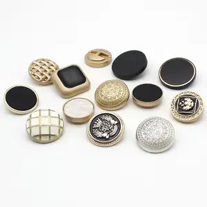 Younus Cheap High Quality Customized Logo Metal round Button Snap Style with Plating and Customized Colors for Coats